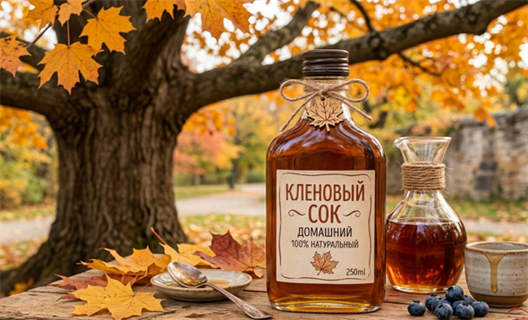 Кленовый сок натуральный, свежесобранный - фото 9016