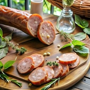 Колбаса домашняя копченая свиная в н/о