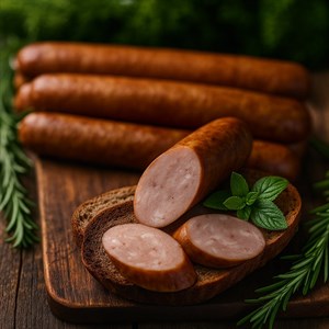 Колбаса детская томленая (курица + индейка + говядина)