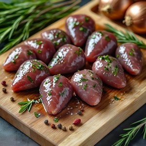 Курица, сердечки