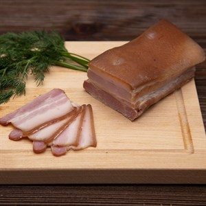 Грудинка свиная варено-копченая