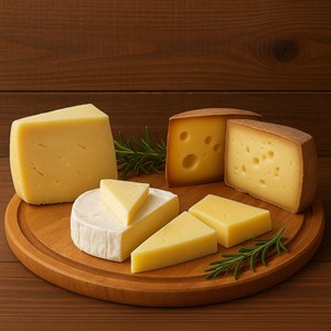 Сыр швейцарский (полутвердый, коровье молоко)